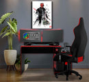 Quadro Metalizado Darth Maul Star Wars Art Placa Decorativa Brilhante
