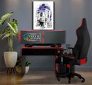 Quadro Metalizado R2-D2 Filme Star Wars Placa Decorativa Brilhante