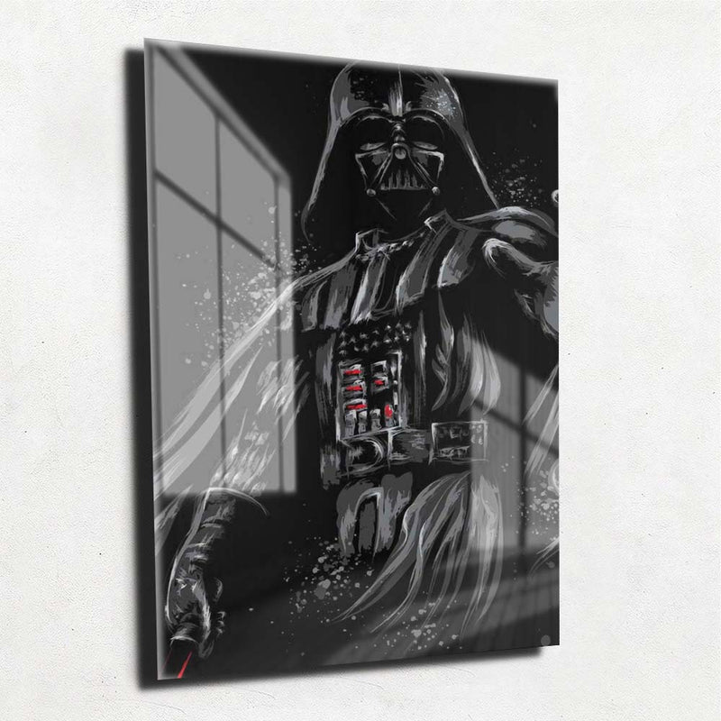 Quadro Metalizado Darth Vader Star Wars Placa Decorativa Brilhante