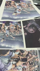 Quadro Metalizado Messi Jogadores Argentina Campeão Copa do Mundo Placa Decorativa Brilhante