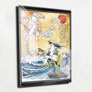 Quadro Metalizado MewTwo Pokémon Placa Decorativa Brilhante