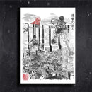Quadro Metalizado Attack on Titan - Shingeki No Kyojin Placa Decorativa Brilhante
