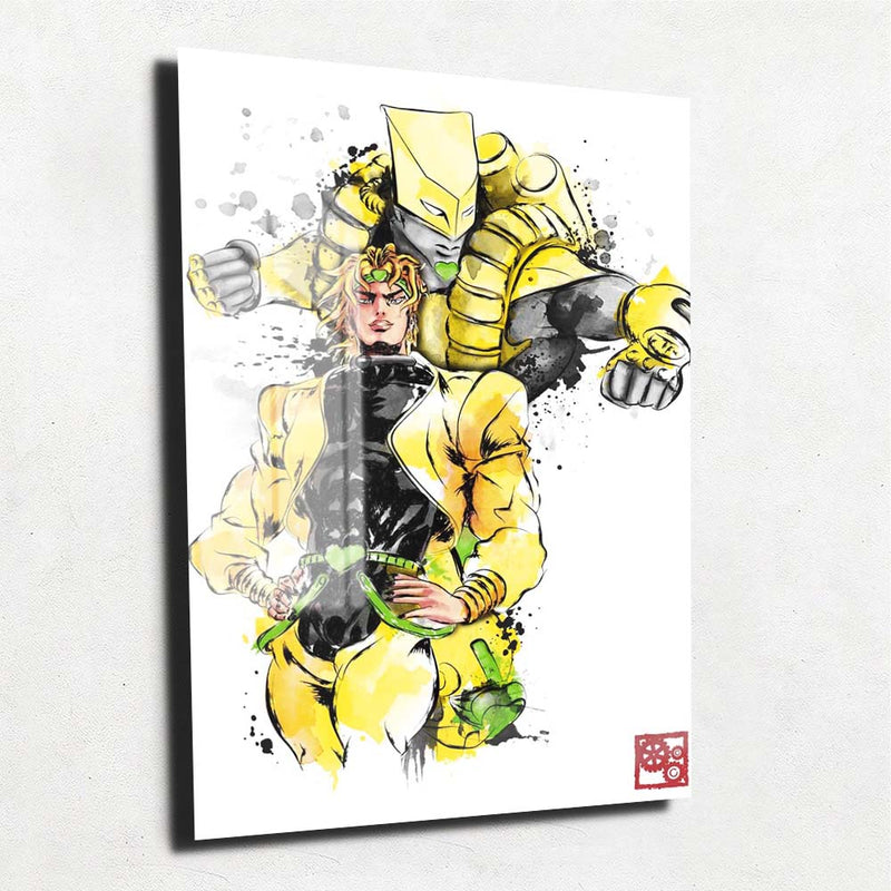 QUADRO ANIME DIO BRANDO - TAMANHO 40X60