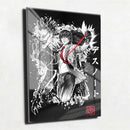 Quadro Metalizado Light Yagami Death Note Placa Decorativa Brilhante
