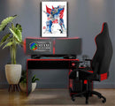 Quadro Metalizado Decepticon Transformers Art Placa Decorativa Brilhante