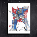 Quadro Metalizado Decepticon Transformers Art Placa Decorativa Brilhante