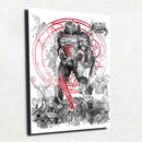 Quadro Metalizado Super Meroid Jogo Art Placa Decorativa Brilhante