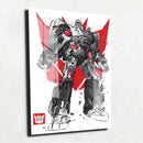 Quadro Metalizado Megatron Transformers Art Placa Decorativa Brilhante