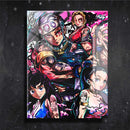 Quadro Metalizado Tengen Uzui Anime Demon Slayer Placa Decorativa Brilhante