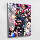 Quadro Metalizado Tengen Uzui Anime Demon Slayer Placa Decorativa Brilhante