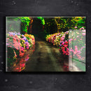 Quadro Metalizado Flores Placa Decorativa Brilhante