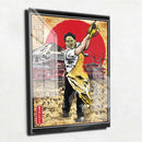 Quadro Metalizado Massacre da Serra Elétrica Filme Terror Placa Decorativa Brilhante