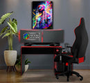 Quadro Metalizado Homem Aranha Colors art Placa Decorativa Brilhante