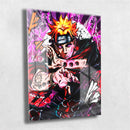 Quadro Metalizado Pain Anime Naruto Placa Decorativa Brilhante