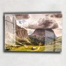 Quadro Metalizado Montanha Placa Decorativa Brilhante