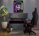 Quadro Metalizado Coringa Joker colors Placa Decorativa Brilhante
