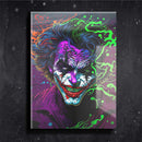 Quadro Metalizado Coringa Joker colors Placa Decorativa Brilhante