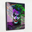 Quadro Metalizado Coringa Joker colors Placa Decorativa Brilhante