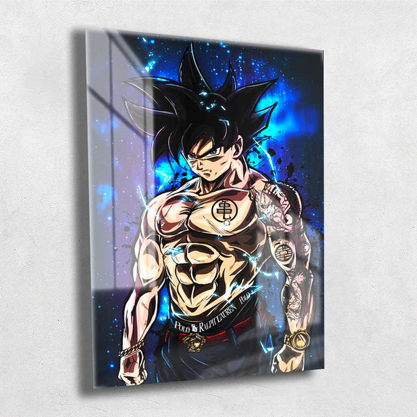 Quadro decorativo Poster Goku Perfil Dragon Ball Anime Arte para