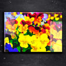 Quadro Metalizado Orquídeas Placa Decorativa Brilhante