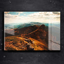 Quadro Metalizado Montanhas Placa Decorativa Brilhante