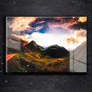Quadro Metalizado Montanhas s Placa Decorativa Brilhante