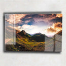 Quadro Metalizado Montanhas s Placa Decorativa Brilhante