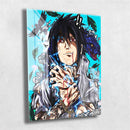 Quadro Metalizado Sasuke Uchiha Anime Naruto Placa Decorativa Brilhante