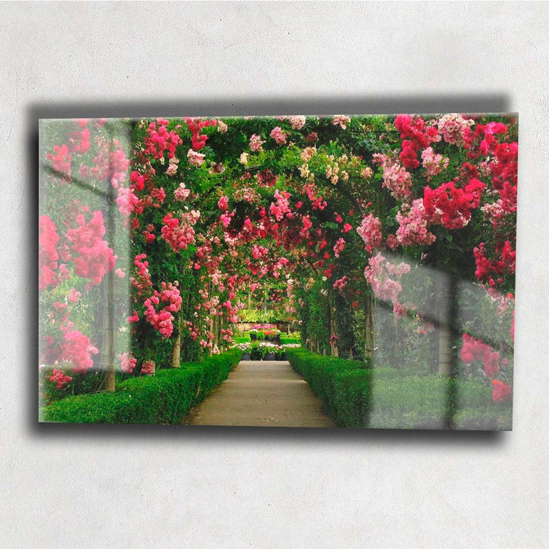 Quadro Metalizado Bosque Placa Decorativa Brilhante