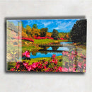 Quadro Metalizado Jardim Placa Decorativa Brilhante