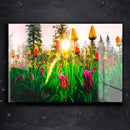 Quadro Metalizado Jardim Placa Decorativa Brilhante