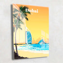 Quadro Metalizado Dubai Coleção Países Placa Decorativa Brilhante