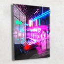 Quadro Metalizado Carro Coleção Neon Placa Decorativa Brilhante