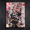 Quadro Metalizado Goku Super Sayajin 3 Dragon Ball Anime