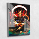 Quadro Metalizado Dr. Estranho Ninja Art Placa Decorativa Brilhante