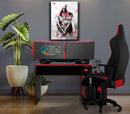 Quadro Metalizado Assassin's Creed Jogo Placa Decorativa Brilhante