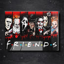 Quadro Metalizado Filmes Terror Jason Michael Myers Halloween Freddy Placa Decorativa Brilhante
