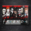 Quadro Metalizado Filmes Terror Jason Michael Myers Halloween Placa Decorativa Brilhante