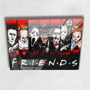 Quadro Metalizado Filmes Terror Jason Michael Myers Halloween Placa Decorativa Brilhante