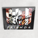 Quadro Metalizado Filmes Terror Jason Michael Myers Halloween Placa Decorativa Brilhante